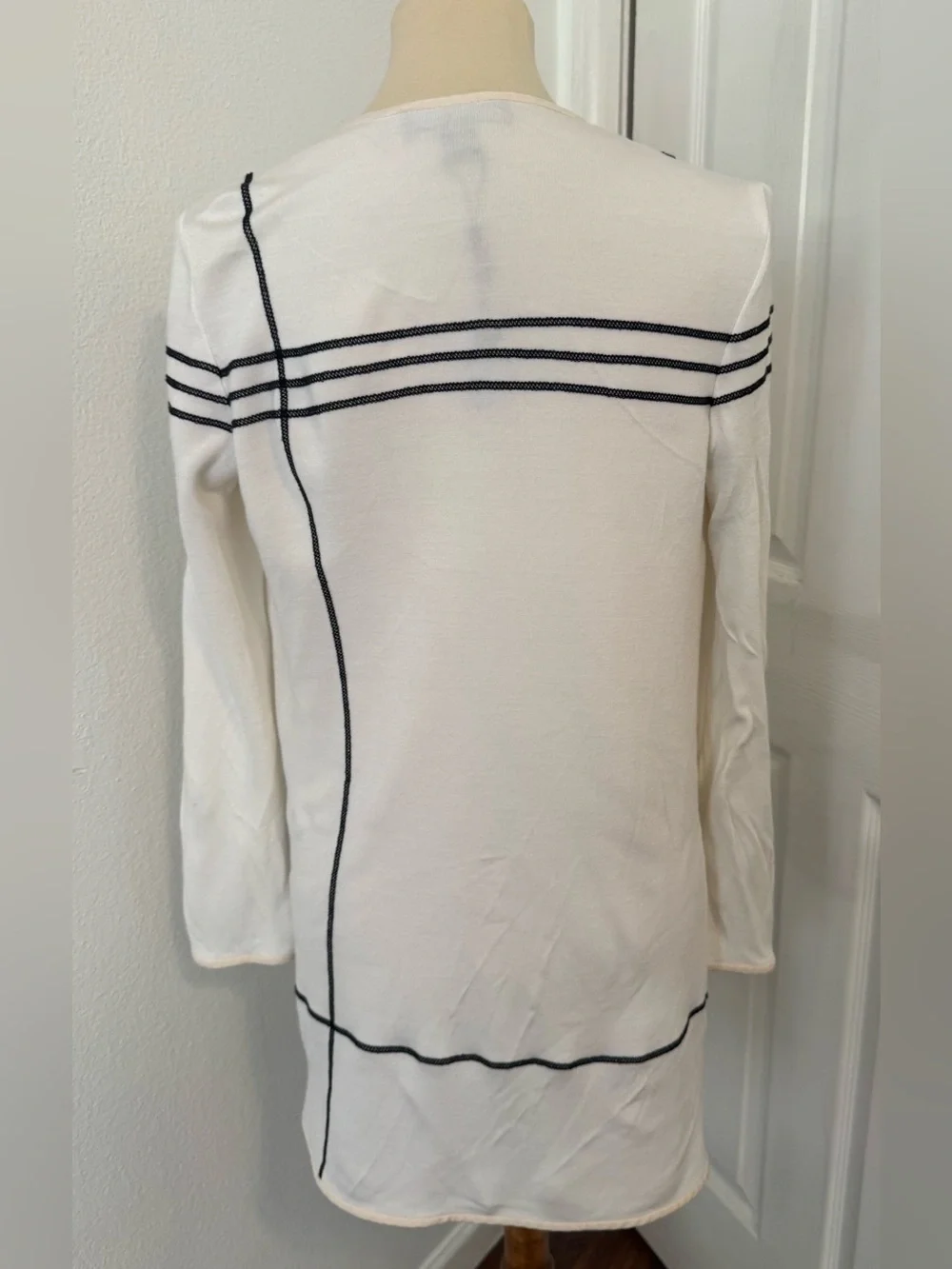 St. John Santana Knit Jacket Viscose Blend Open Front Cardigan NWT Small *Read*
